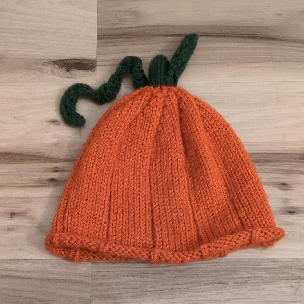 EUC Handmade Wool Kids Pumpkin Hat